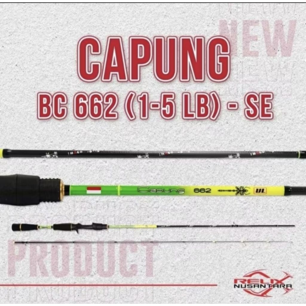 Joran Capung 662 UL BC Baitcasting Relix Nusantara