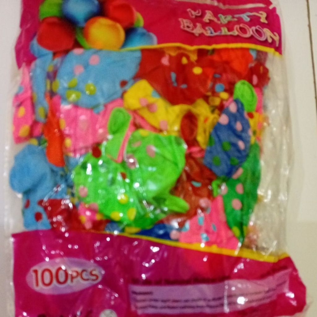 BALON FULKADOT 100 PCS HARGA GROSIR