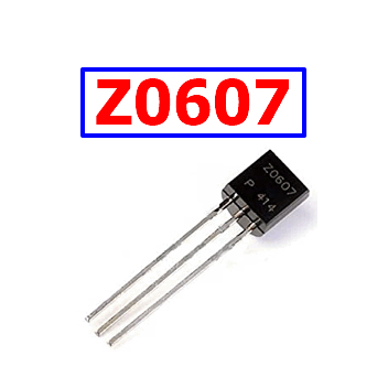 Z0607 600V Triac Thyristor Transistor TO- 92 Komponen Elektronik