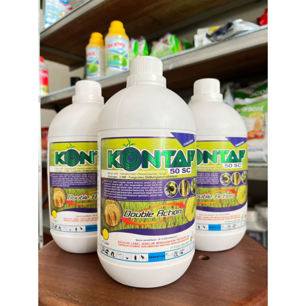 KONTAF 50SC FUNGISIDA BERBAHAN AKTIF HEKSAKONAZOL SISTEMIK BERBENTUK PEKATAN 1LT