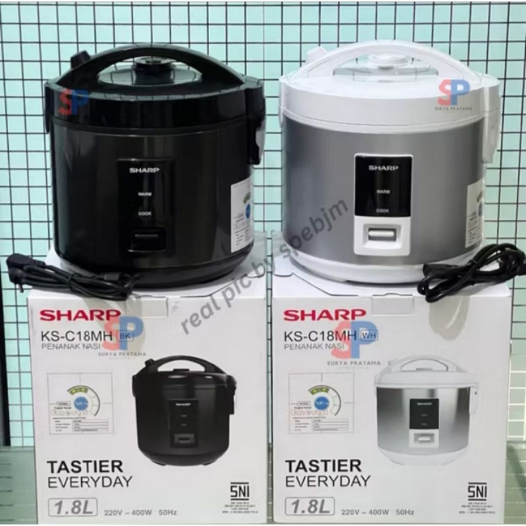 PROMO MAGIC COM SHARP KS-C18BK / WH  1,8 LITER ANTI LENGKET ORIGINAL