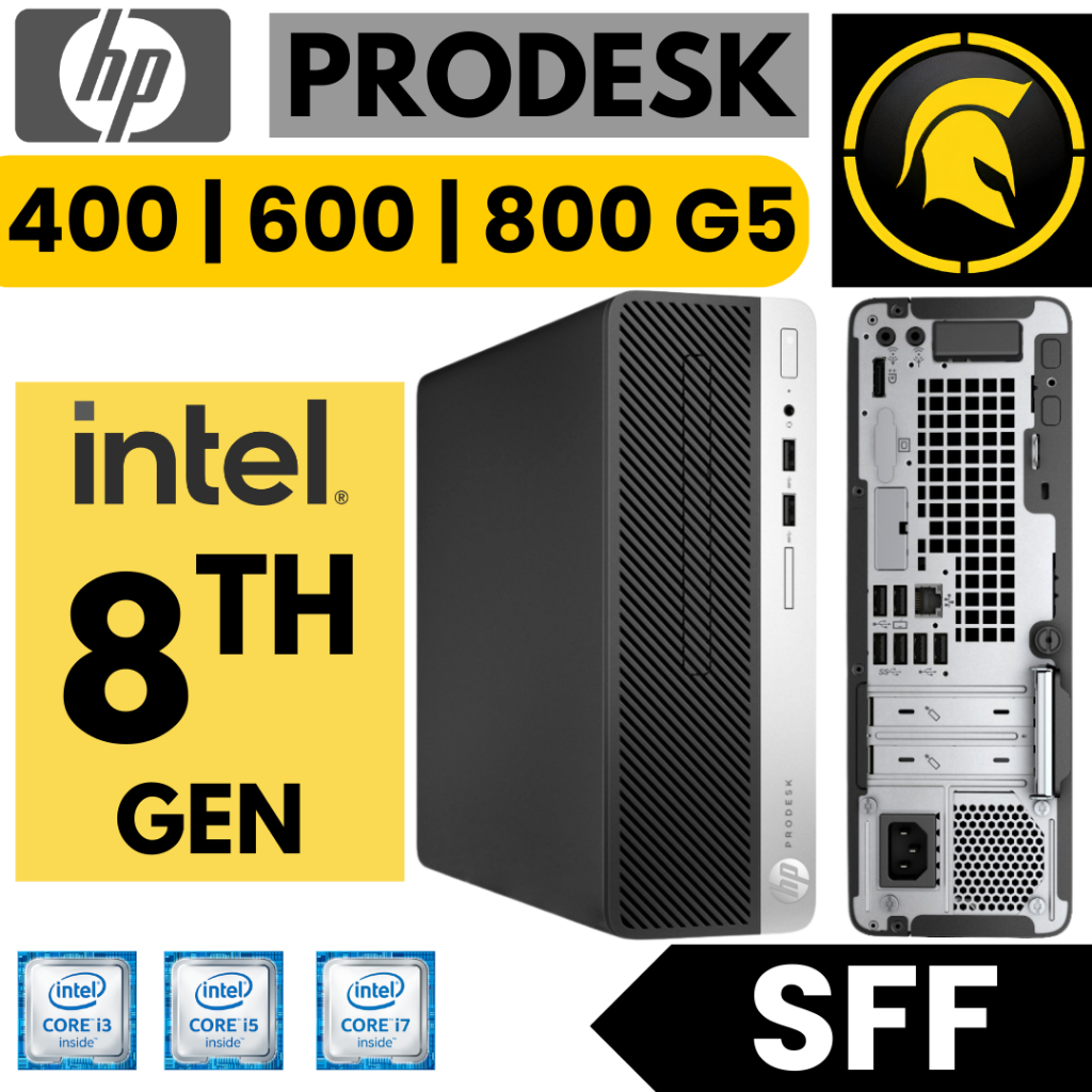 HP ProDesk 800 | 600 | 400 G5 SFF Core i3/i5/i7 8/9th Gen Komputer Second Slim LGA 1151