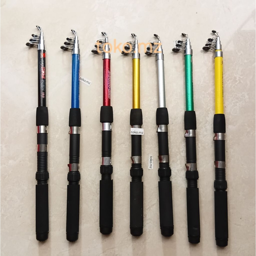 Joran antena 150 stik pancing portable joran lipat stik pancing lipat joran portaɓel