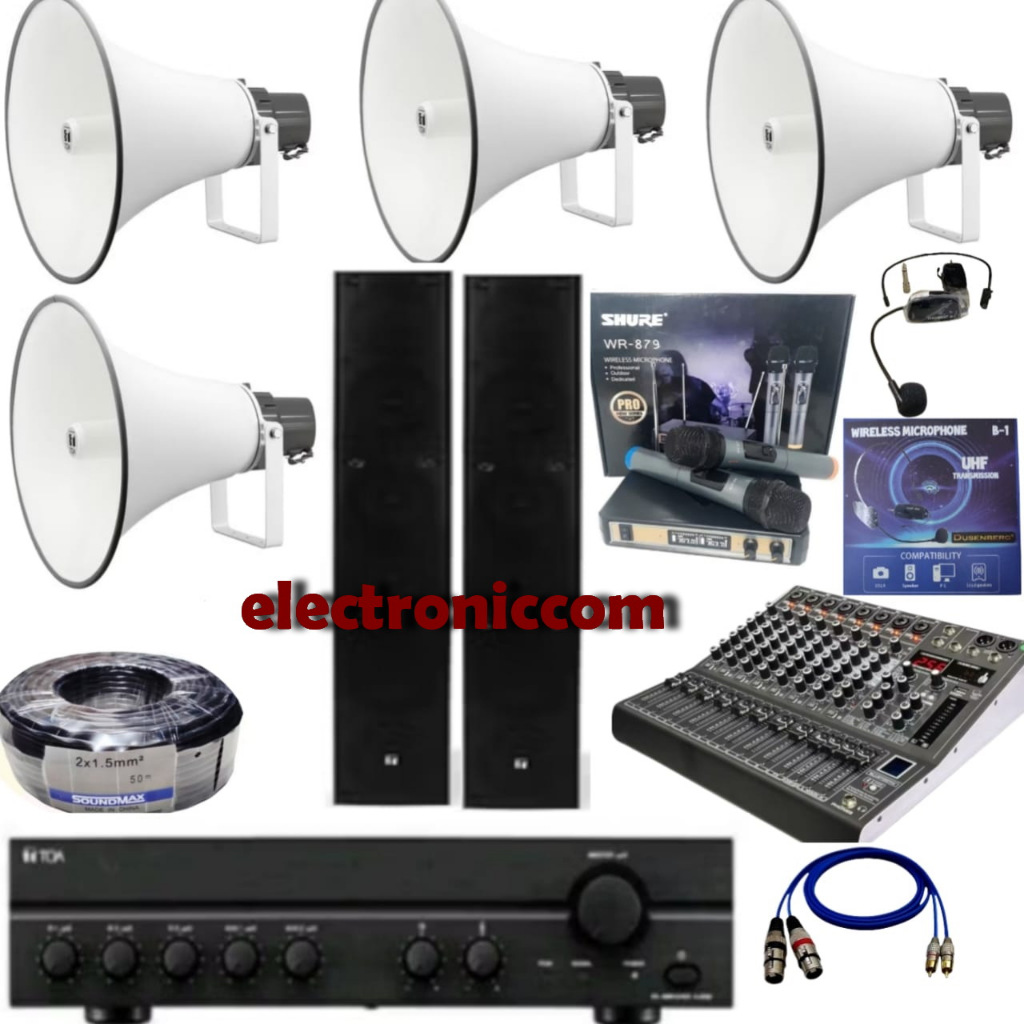 PAKET TOA AMPLI MASJID DAN MUSHOLA PAKET SUARA LANTANG PAKET SPEAKER TOA ZS603CB