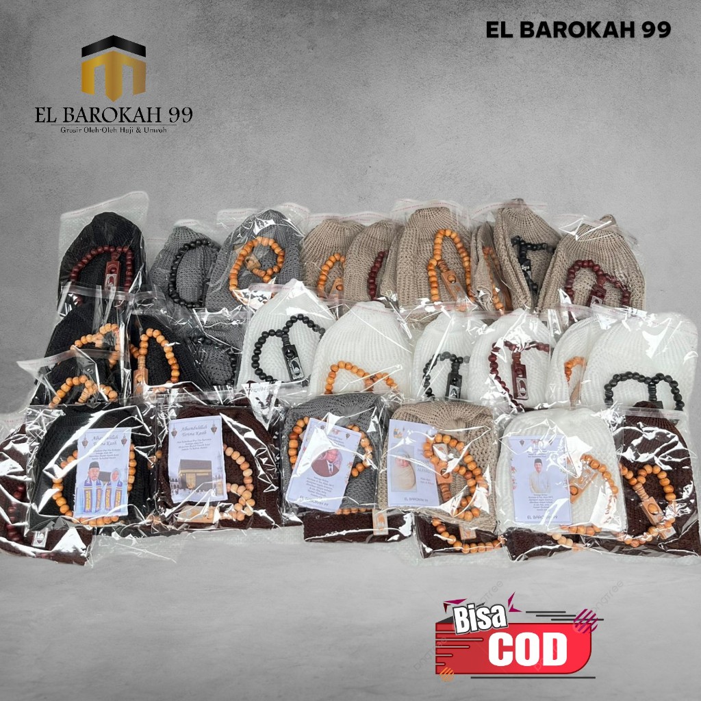 PROMO TERMURAH COD SOUVENIR TASBIH KAYU 33 BUTIR KEMASAN MIKA PREMIUM BY ELBAROKAH99