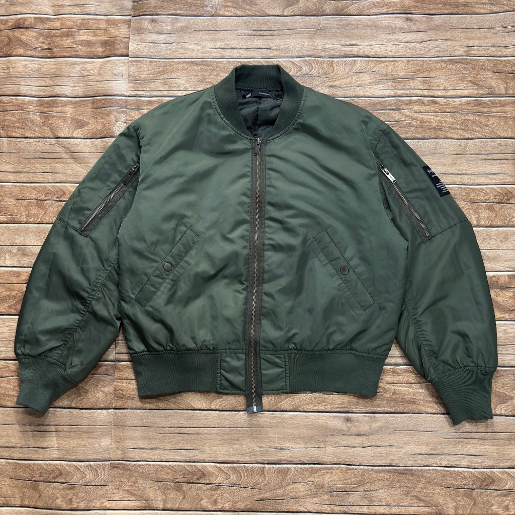 Jaket bomber GUxUNDERCOVER Freedom Noise Green S