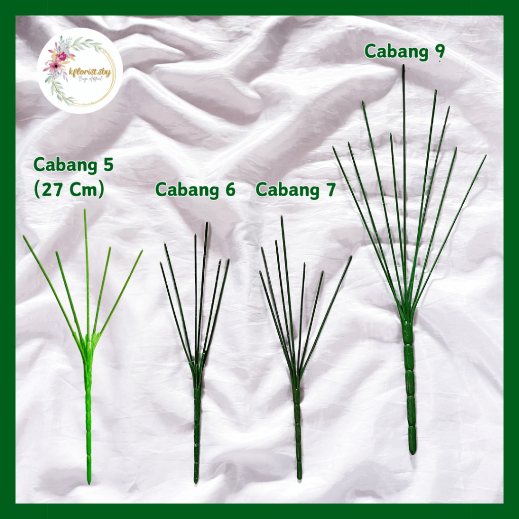 Kawat Tangkai Bunga Cabang 5 6 7 Lapis Plastik / Kawat Tangkai Bunga Artificial / Kawat Florist