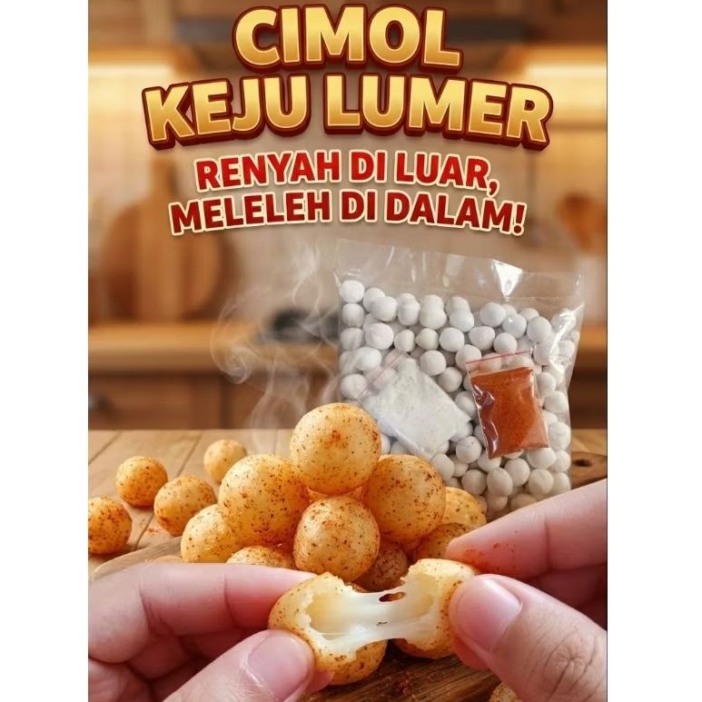 [PROMO 6.6] Cimol Keju 350 gr - Keju Cheddar (FREE Bumbu Tabur)