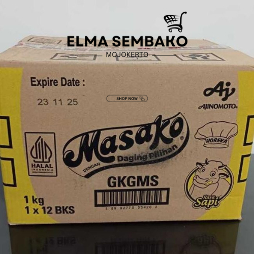 Masako Rasa Sapi 1 Karton/Dus Kaldu Bubuk instant