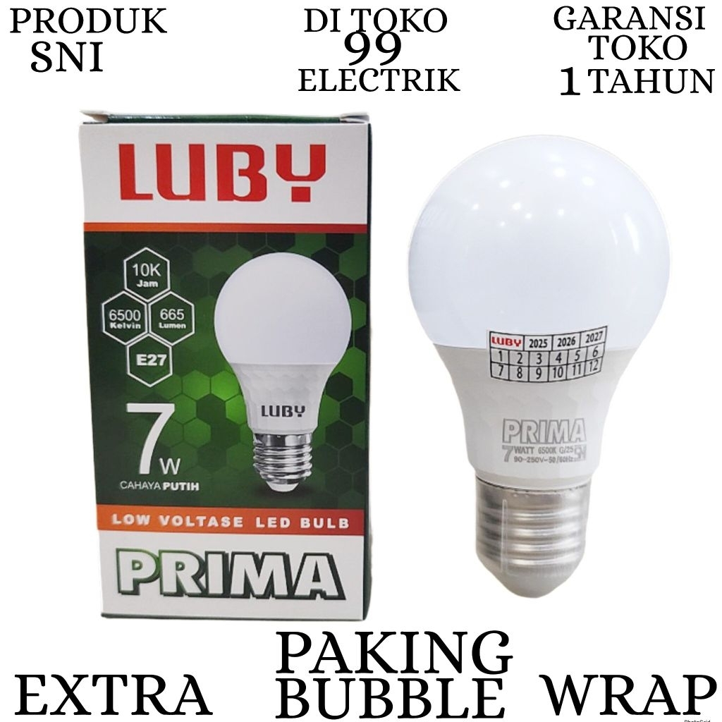 BOHLAM LED LUBY / LAMPU LED LUBY PRIMA 7W