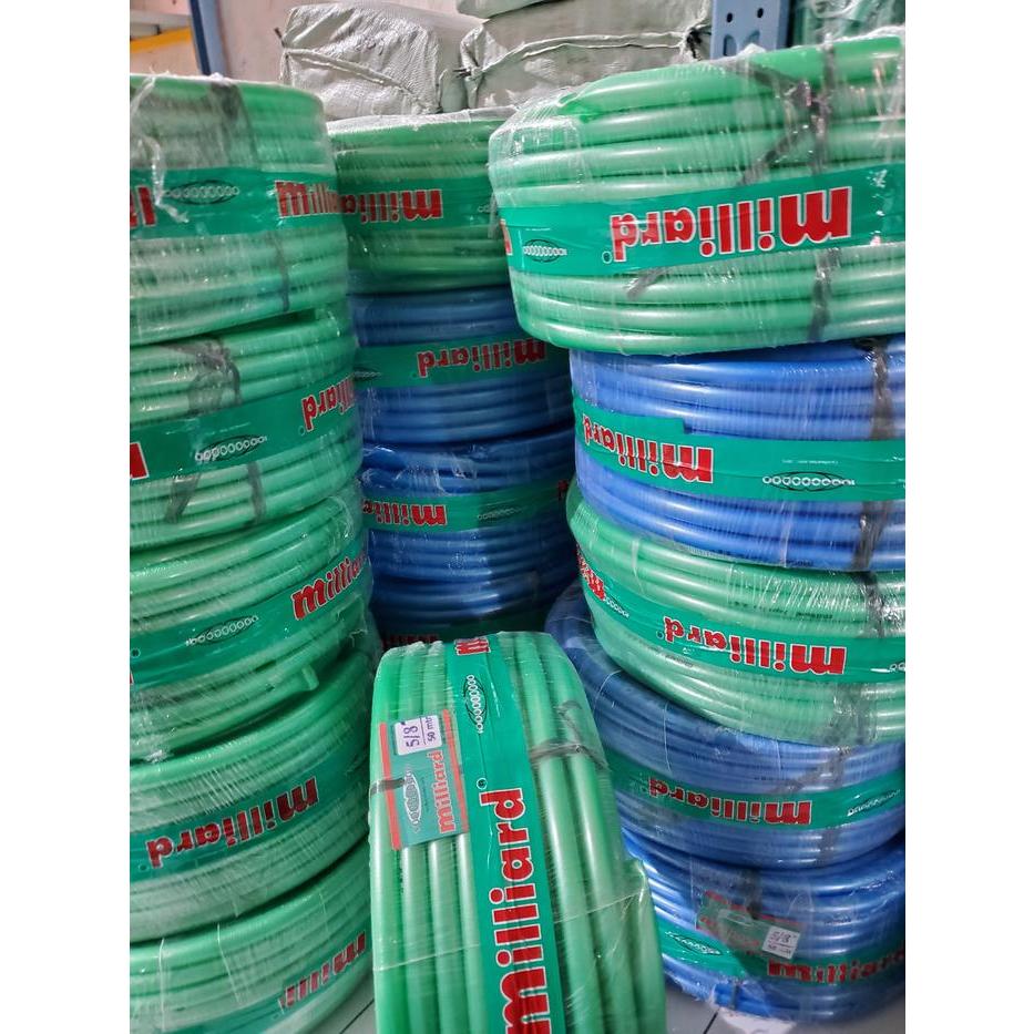 Selang air 1" 1/2" 5/8" dan 3/4" inch MILLIARD SUPERFLEX & DOFF ( per meter ) selang metalik miliard