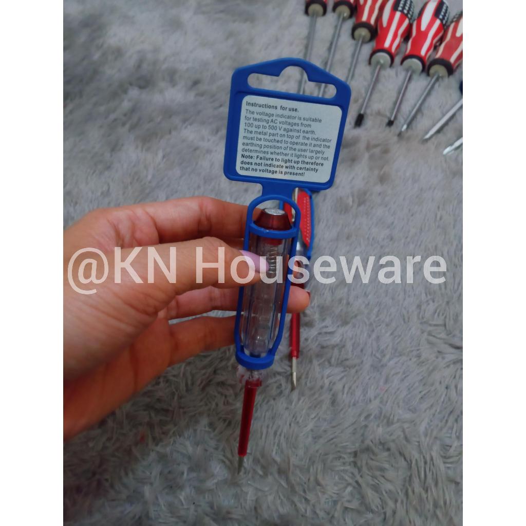 Test Pen PHILIPS Type 17150A 100V-500V AC 3.0x52mm / Testpen / Tespen / Obeng (-)