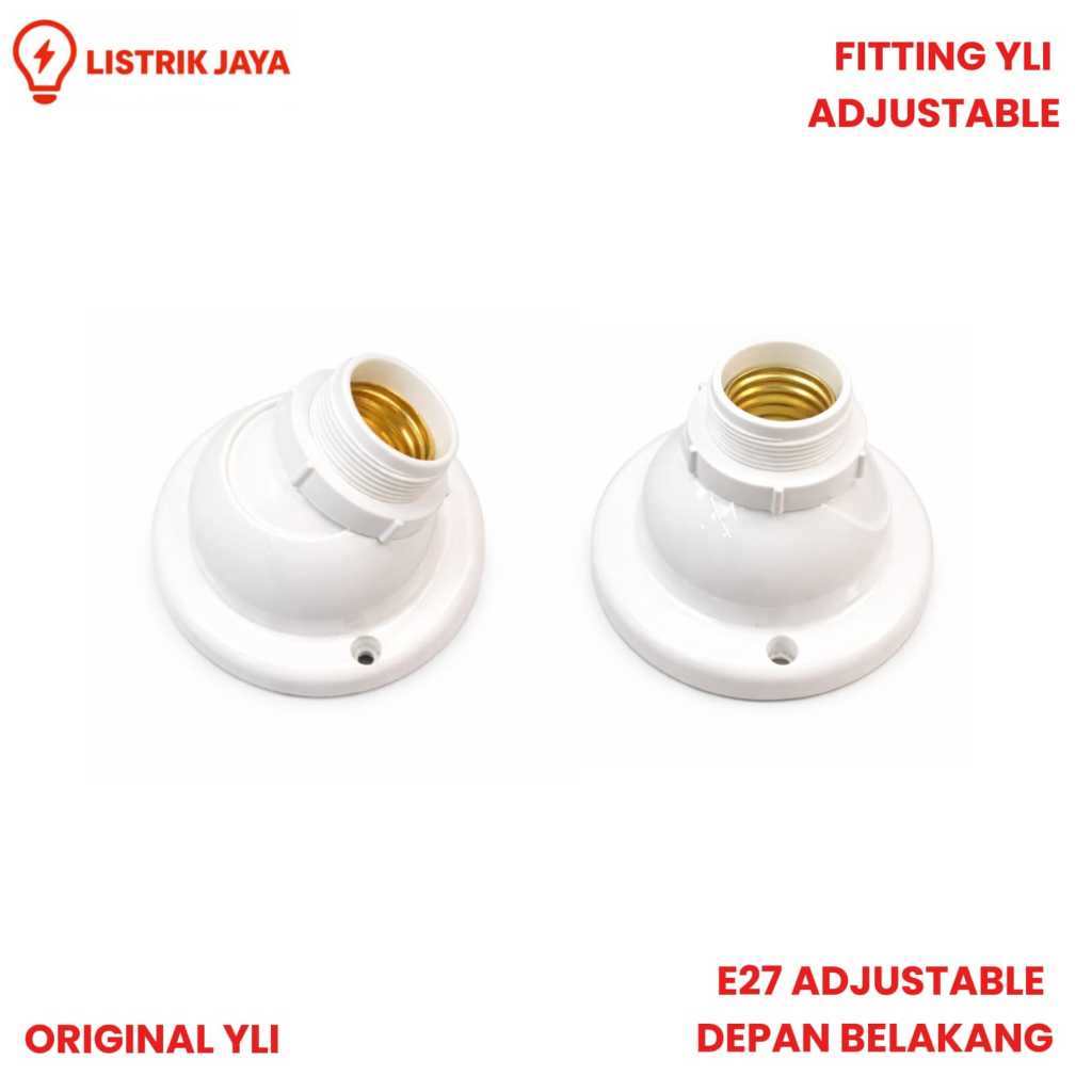 Fitting Lampu Plafon Miring Adjustable E-27