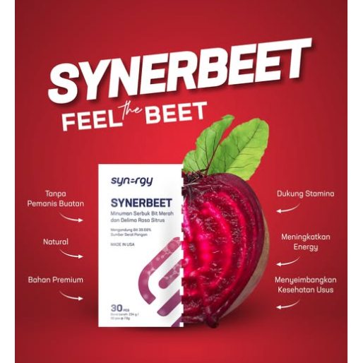 Synergy SYNERBEET Beetroot Powder Penambah Stamina Alami