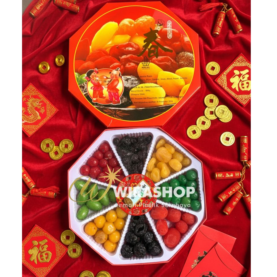 Manisan Imlek Pak Cen Kuo Isi 8 / Pak cen kuo manisan lmlek 8 macam manisan buah permen buah imlek s