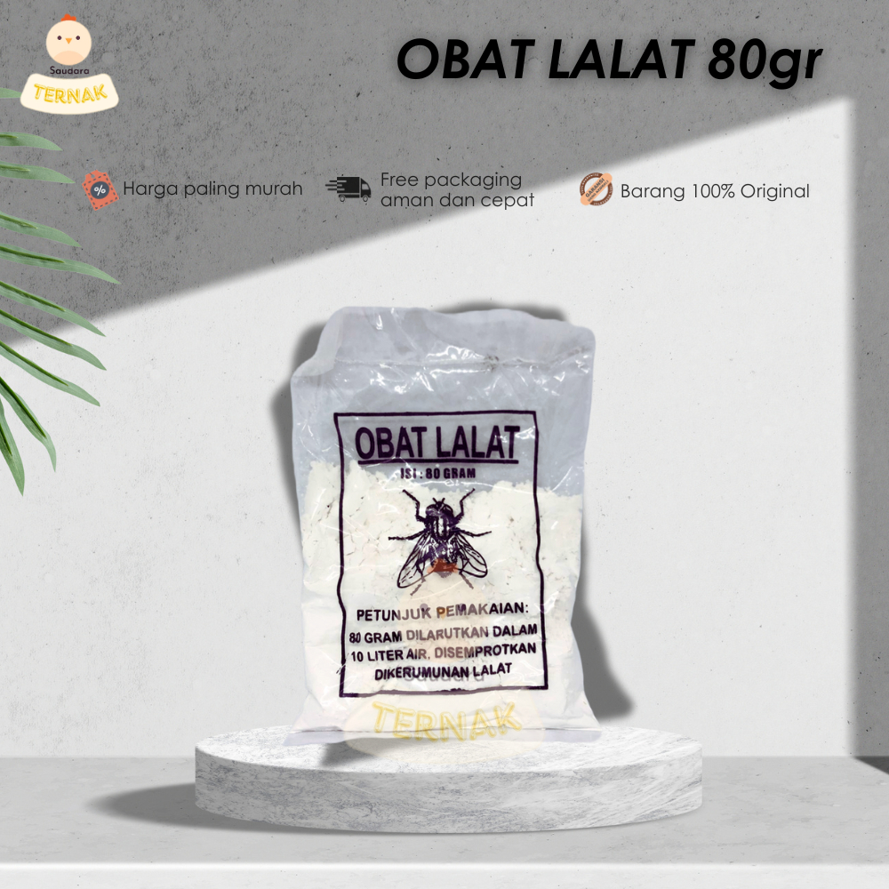 Obat Lalat Serbuk 80 gram Ampuh untuk Kandang Ayam Sapi