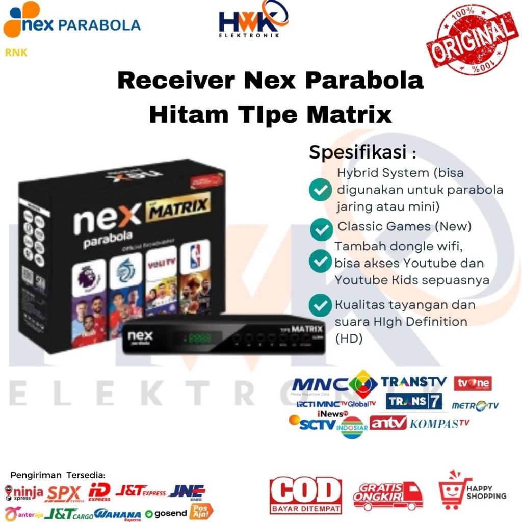 RECEIVER NEX PARABOLA HITAM SUDAH DISETING BISA PARABOLA JARING DAN MINI RECEIVER TERBARU