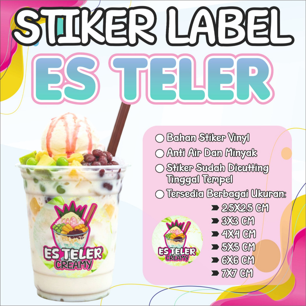 STIKER ES TELER CREAMY/STIKER ES TELER VIRAL/ES TELER STIKER