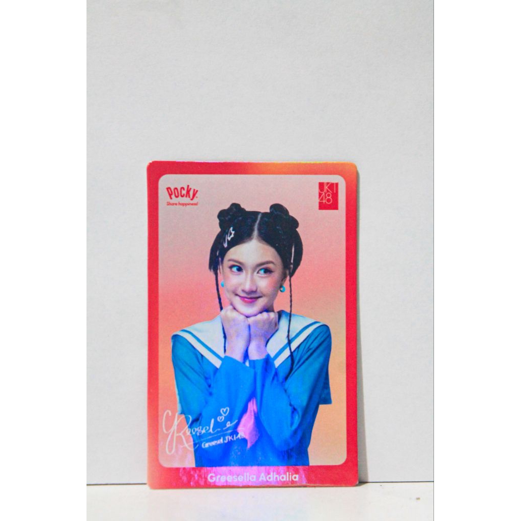 Photocard JKT48 Greesel X Pocky