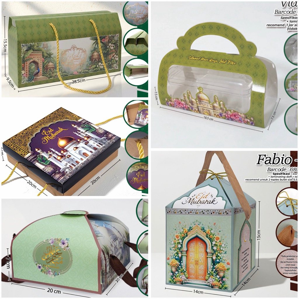 TERBARU Paper Bag Lebaran Limited Edition / Paper Bag Toples Kue Selamat Hari Raya Idul Fitri / Pape