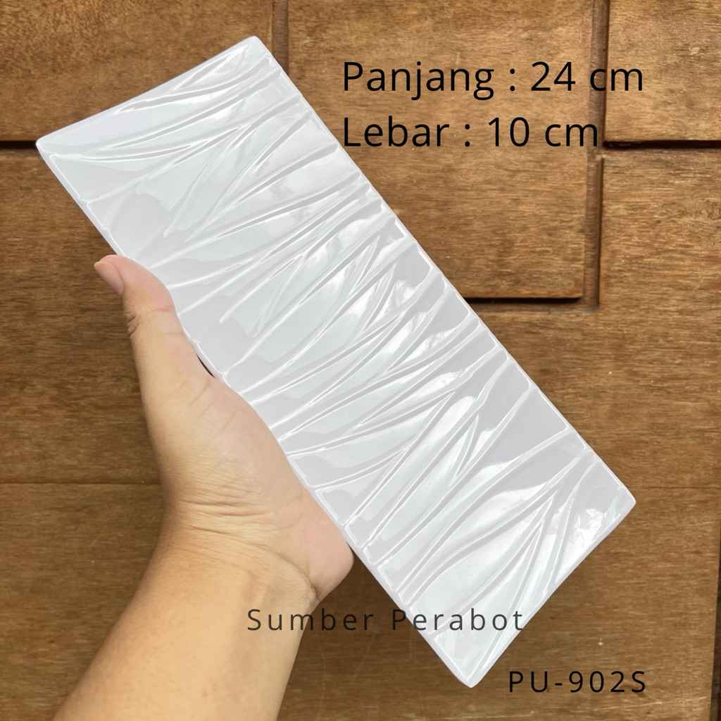 6pcs/12pcs Piring Sushi Melamin Piring Saji Melamin SINGASINGI Piring Sajian Panjang Melamin