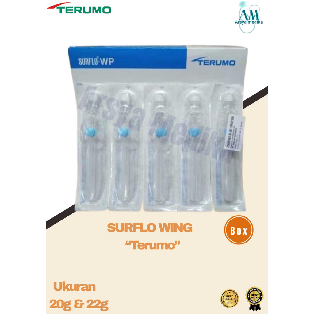 Surflo Wing WP Terumo 18g, 20g, 22g, 24g, 26g Harga/Pcs