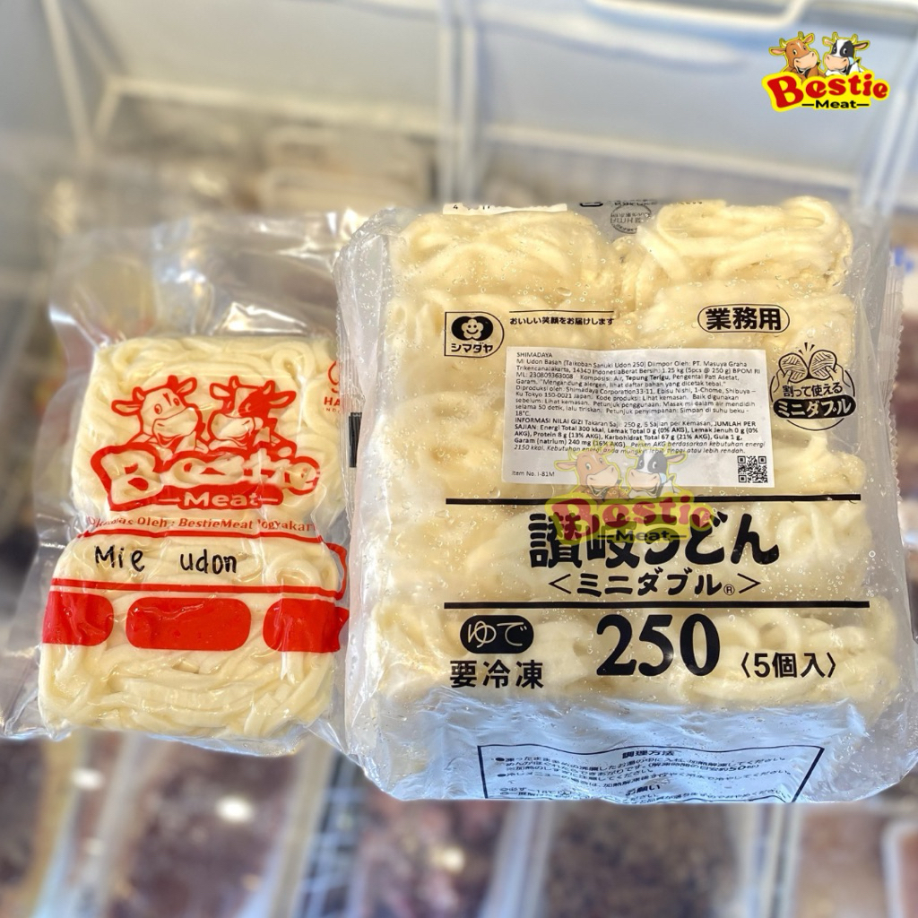 Shimadaya Mie Udon Frozen 250g - 1kg