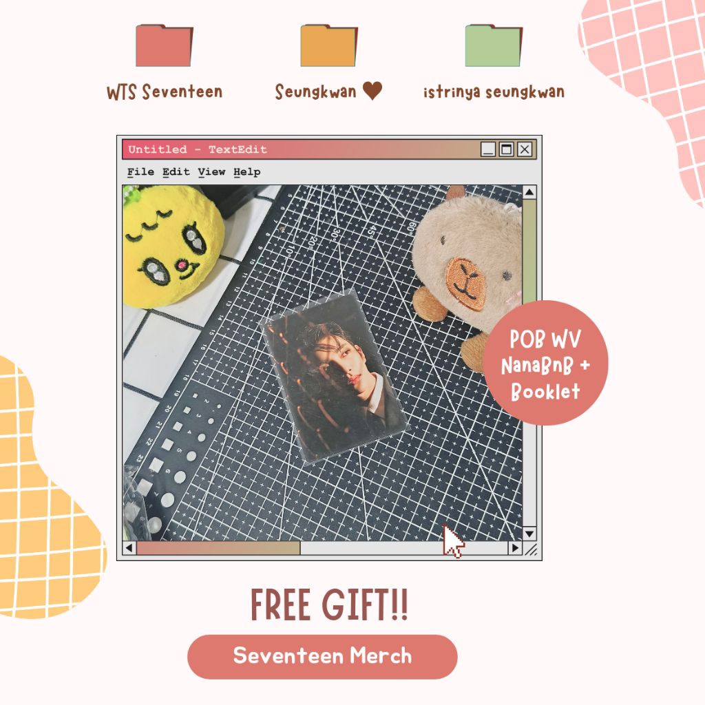 [FREE GIFT] special 14.02 sampai 25.02 Seventeen Nana BnB POB WV dan Joshua Attacca booklet MINIMAL 