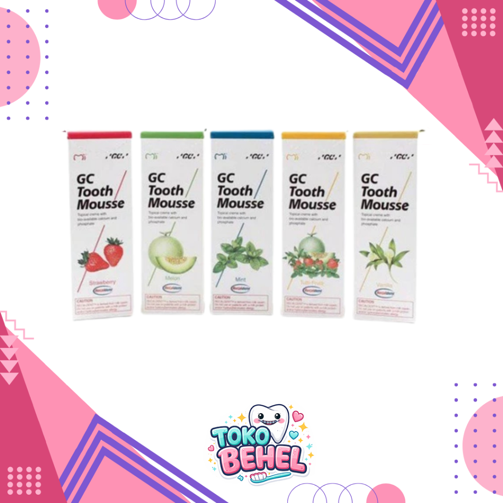GC TOOTH MOUSSE BIASA NON FLUORIDE ORIGINAL VITAMIN & MINERAL GIGI COCOK UNTUK BALITA DAN DEWASA | G