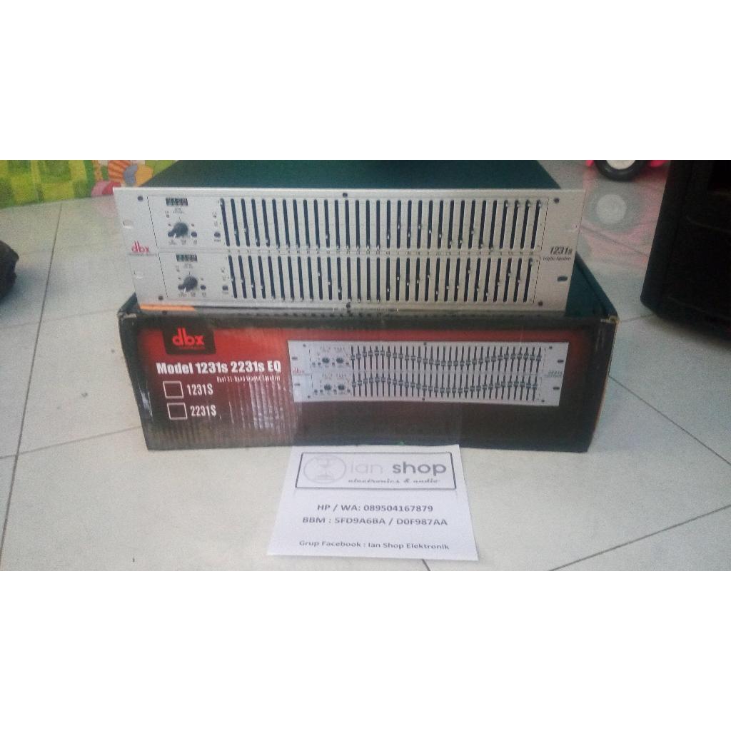 Equalizer DBX1231S DBX 1231S DBX 1231 S Grade A 2 x 31 Channel Dual 31 Channel Equalizer DBX Graphic