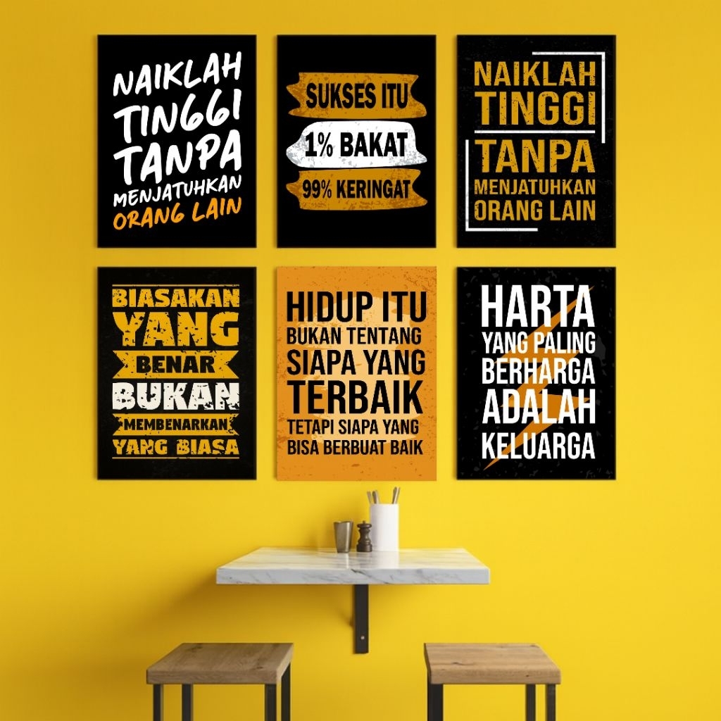 Poster Dinding Motivasi Kerja Walldecor Quotes Motivasi Pajangan Ruang Kantor