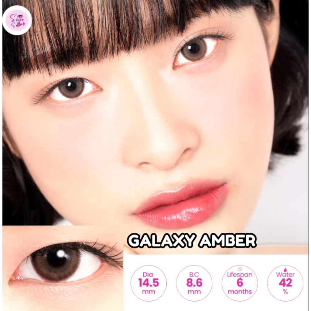 SOFTLENS DUBAI GALAXY AMBER MINUS 5.50