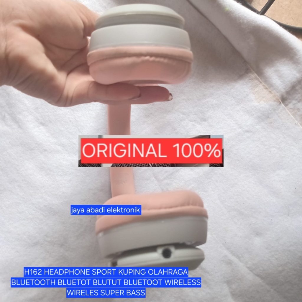 H162 HEADPHONE SPORT KUPING OLAHRAGA BLUETOOTH BLUETOT BLUTUT BLUETOOT WIRELESS WIRELES SUPER BASS A