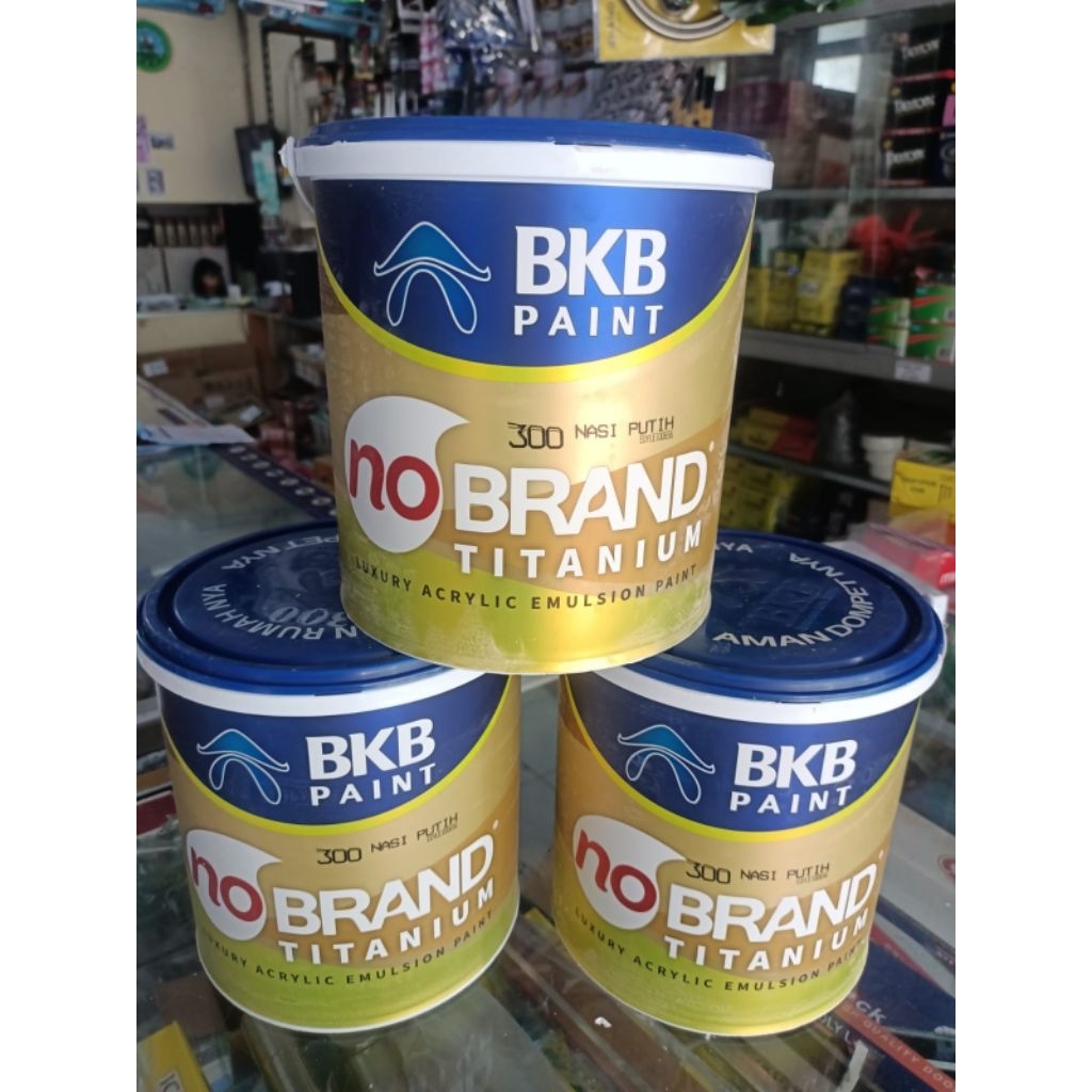 Cat Tembok Ekterior dan Interior Cat Tembok No Brand Titanium 5 Kg