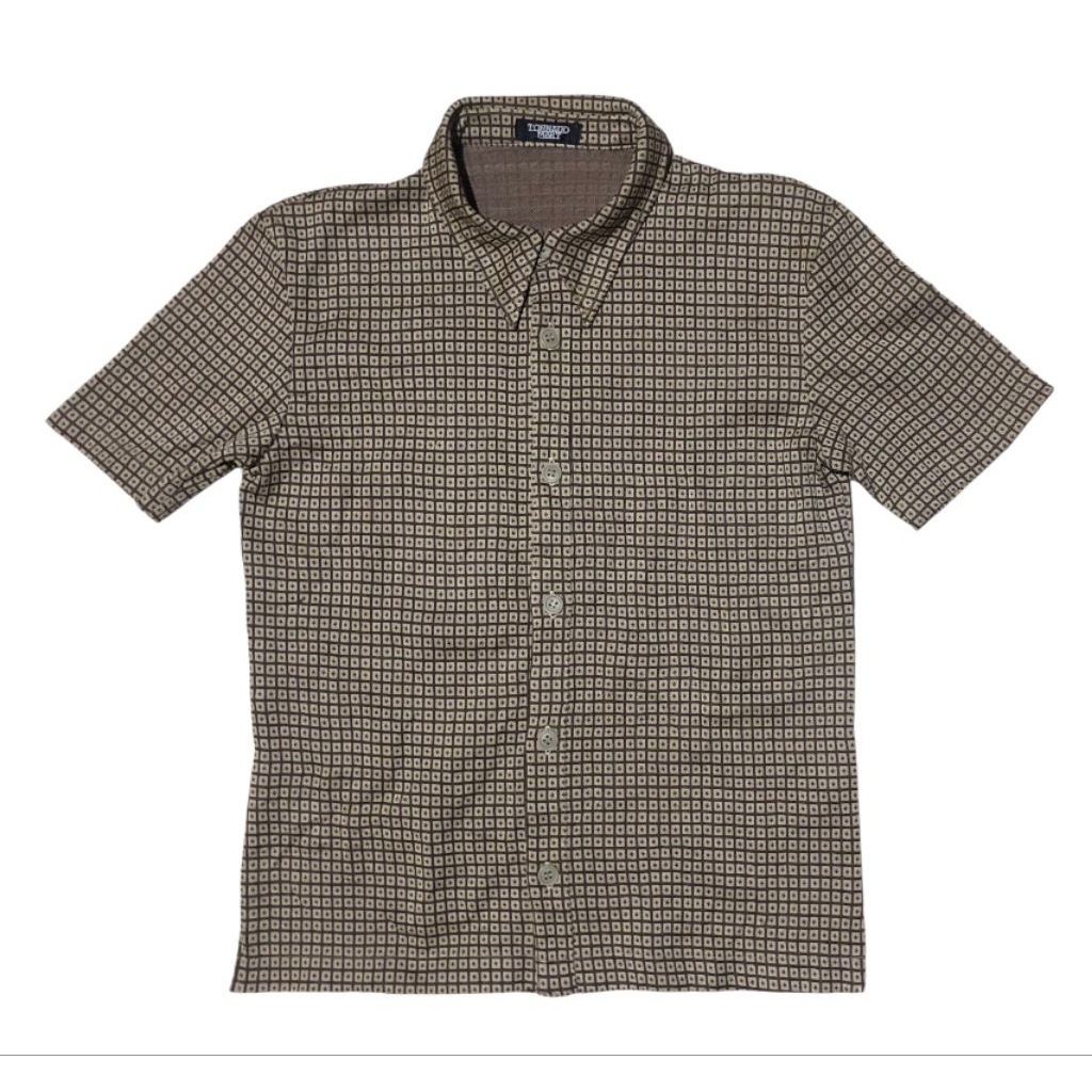 Tornado Mart Geometric Pattern Button-Up Shirt size S