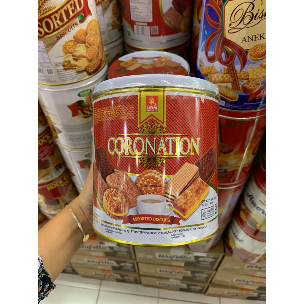UBM Coronation Assorted 450gr | jajan lebaran murah | jajan lebaran | jajan kaleng | jajan kaleng mu