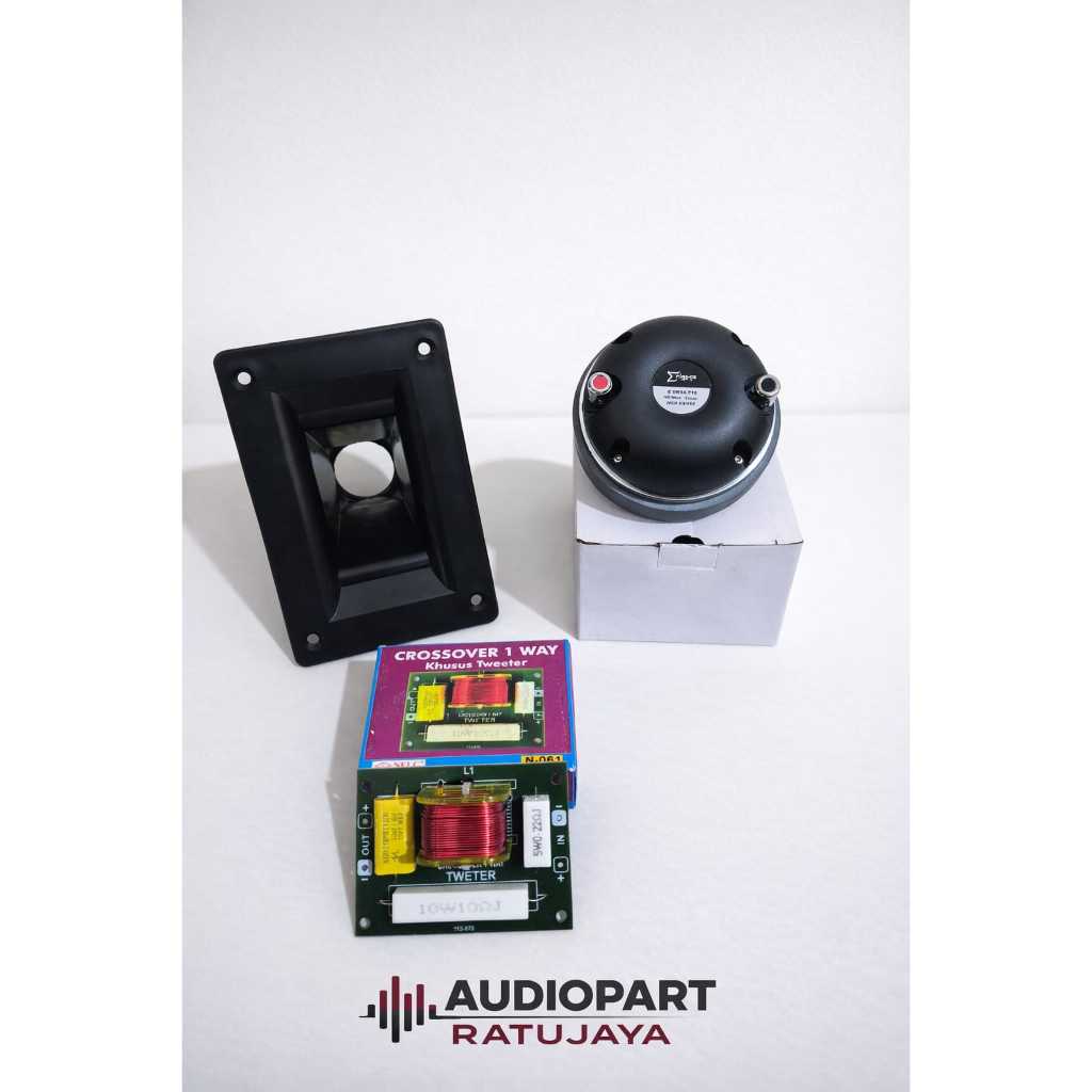PAKET HEMAT SIAP BUNYI ( HORN TWEETER 10X15 PVC + DRIVER TWEETER ENIGMA DR 34 T10 + CROSOVER TWEETER