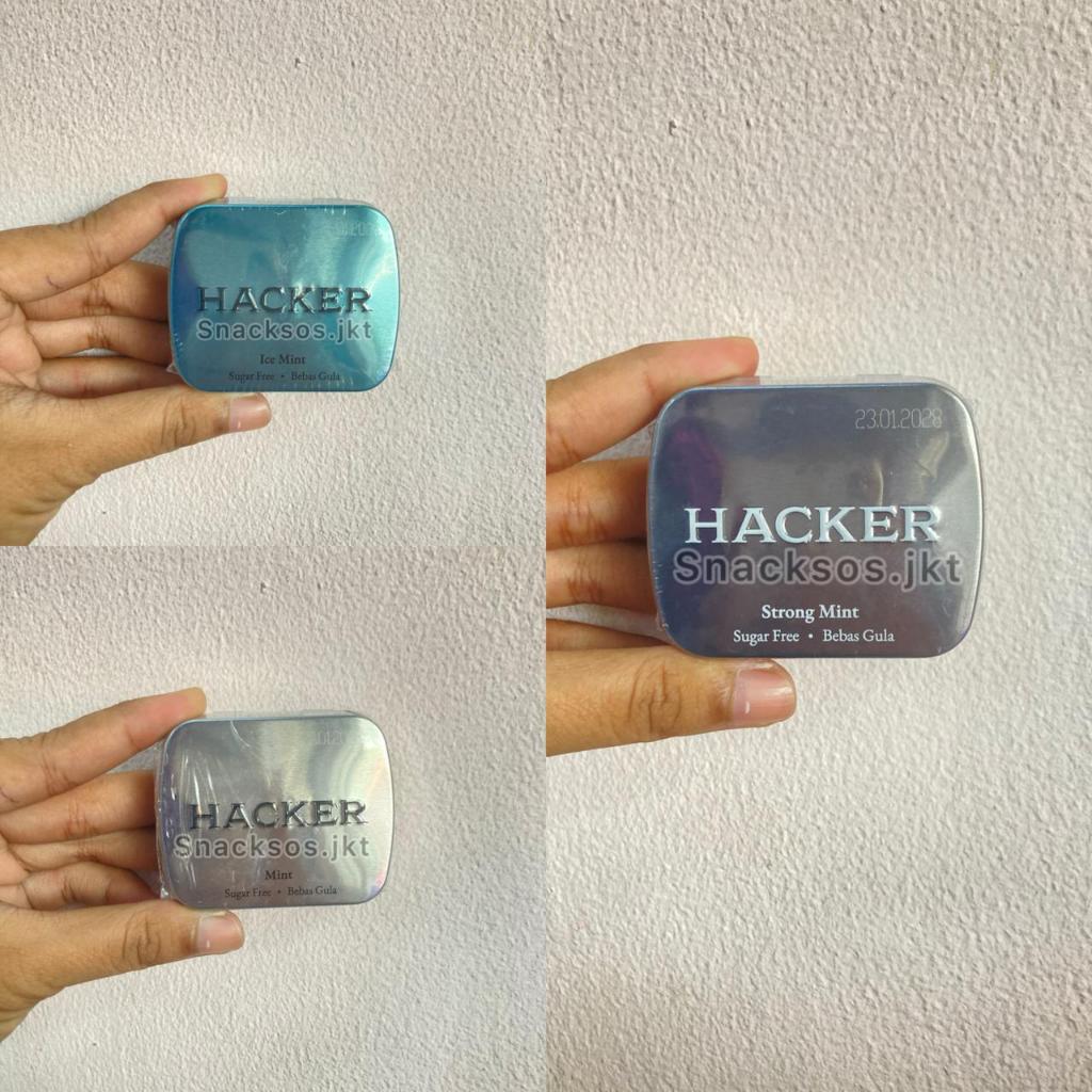 HACKER SUGAR FREE PERMEN RASA MINT/ STRONG MINT / ICE MINT CANDY