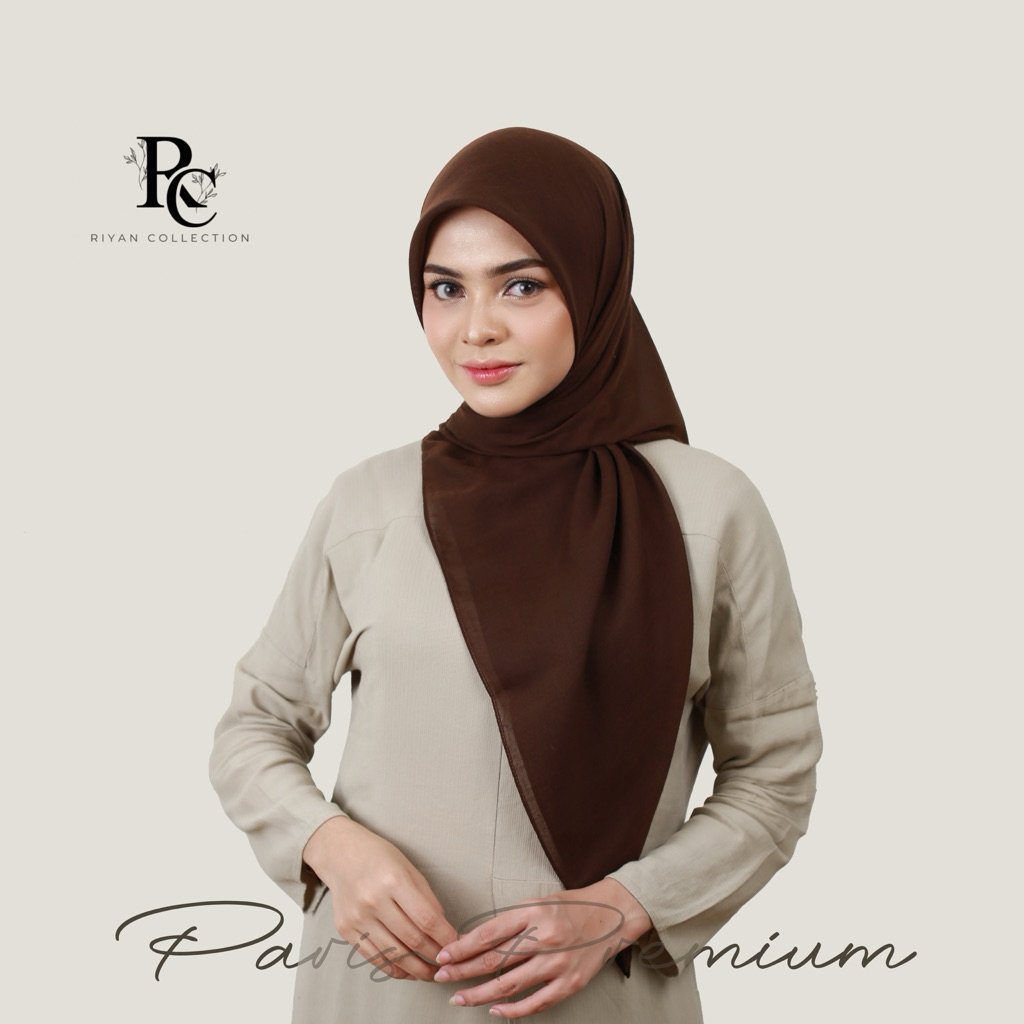 HIJAB SEGIEMPAT PARIS PREMIUM BRAND ORIGINAL by ALMAHIRA || RF BASIC