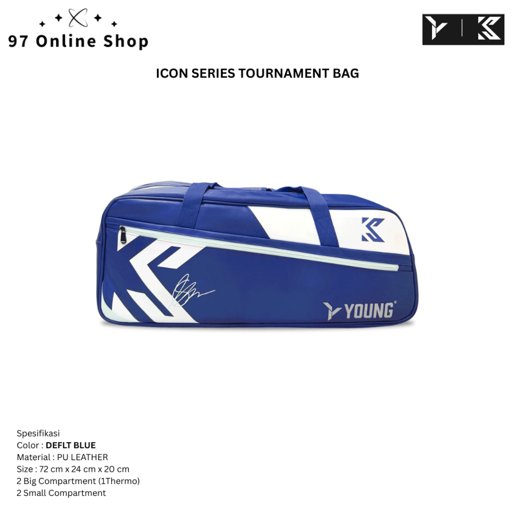 YOUNG KEVIN SANJAYA ICON SERIES TOURNAMENT BAG Y-KSS1BG01-C / Tas Badminton Kevin Sanjaya Series - D