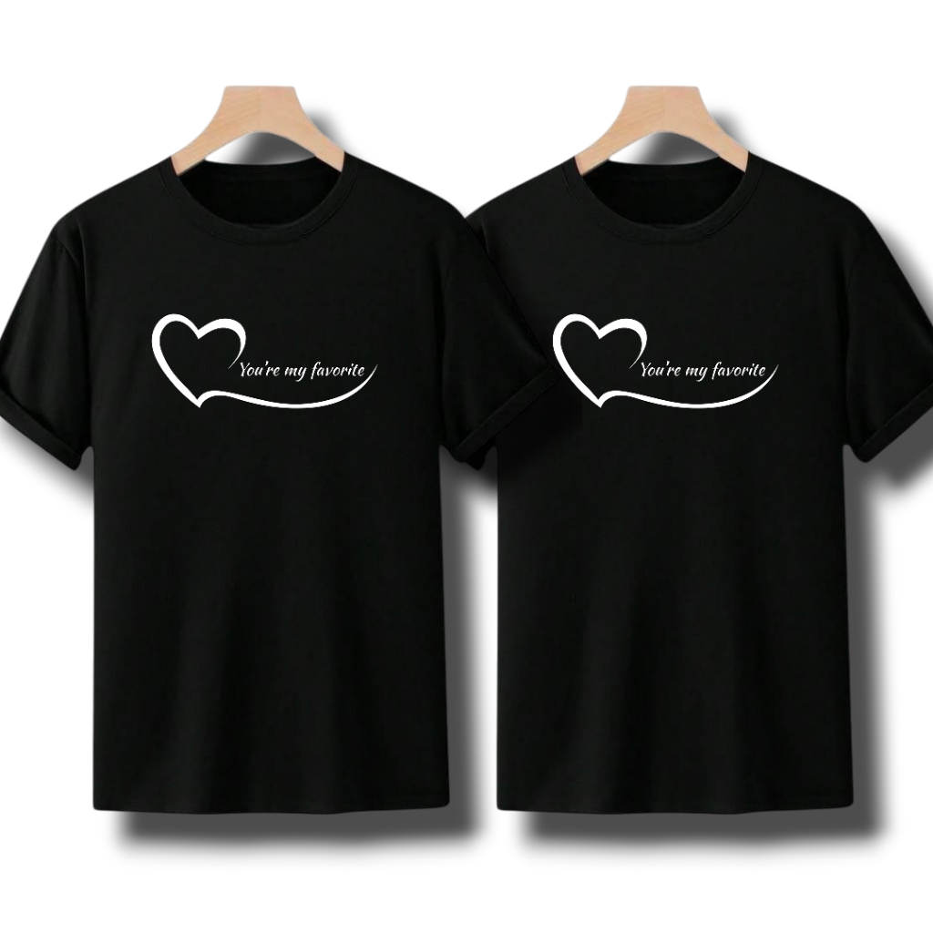 kaos couple 24s full cotton combed bucin pria wanita baju couple pasangan / Kaos model Terbaru terla