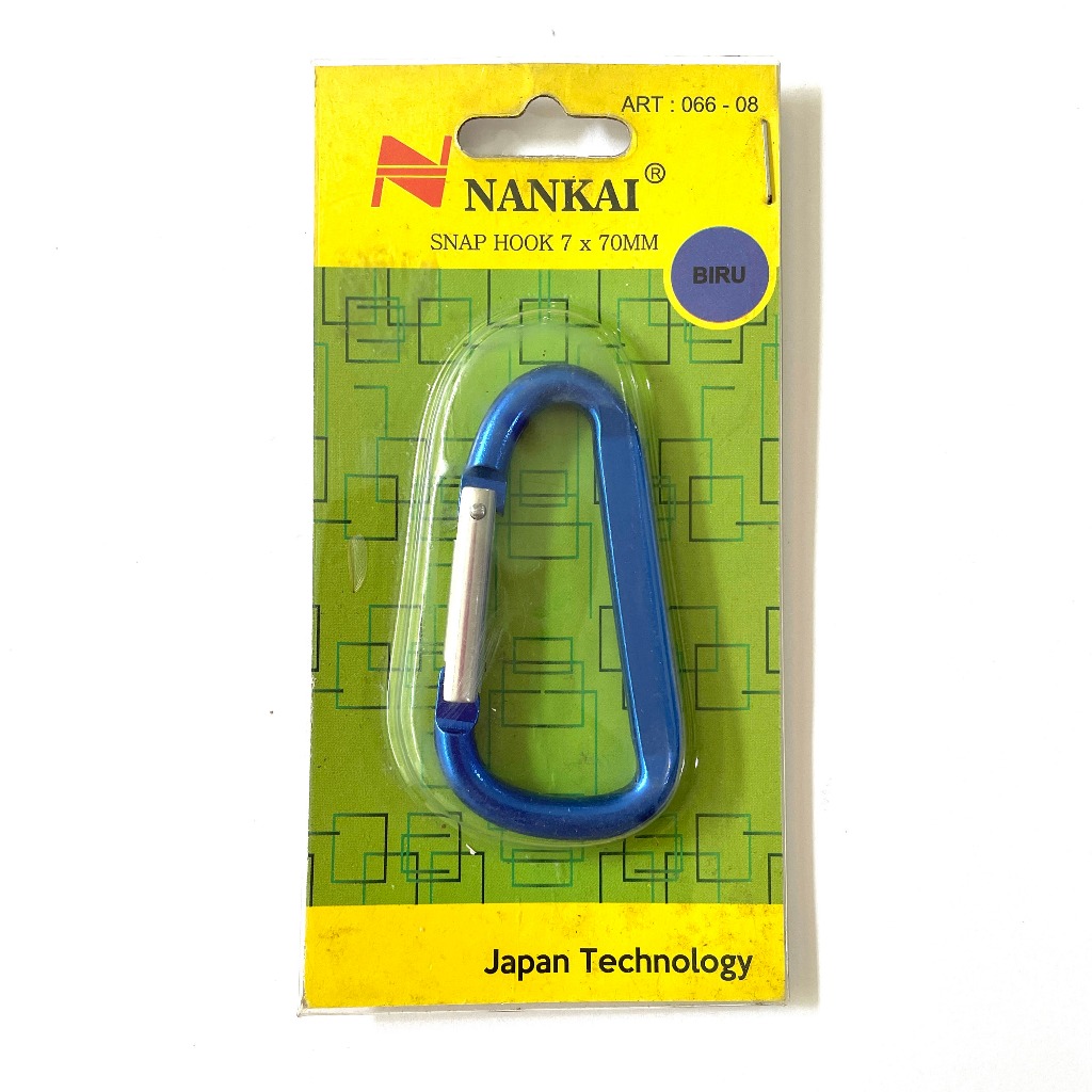 Snap Hook Biru Hijau Kuning Merah Nankai (Gantungan/ Carabiner)