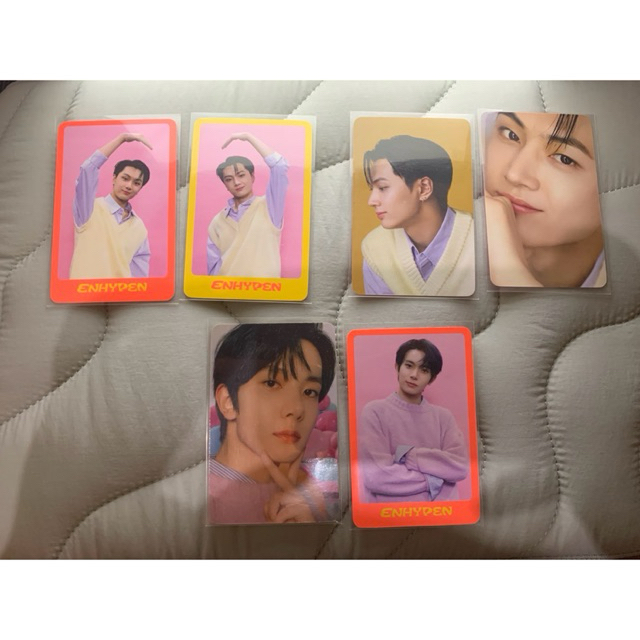 photocard dicon enhypen jay, heeseung
