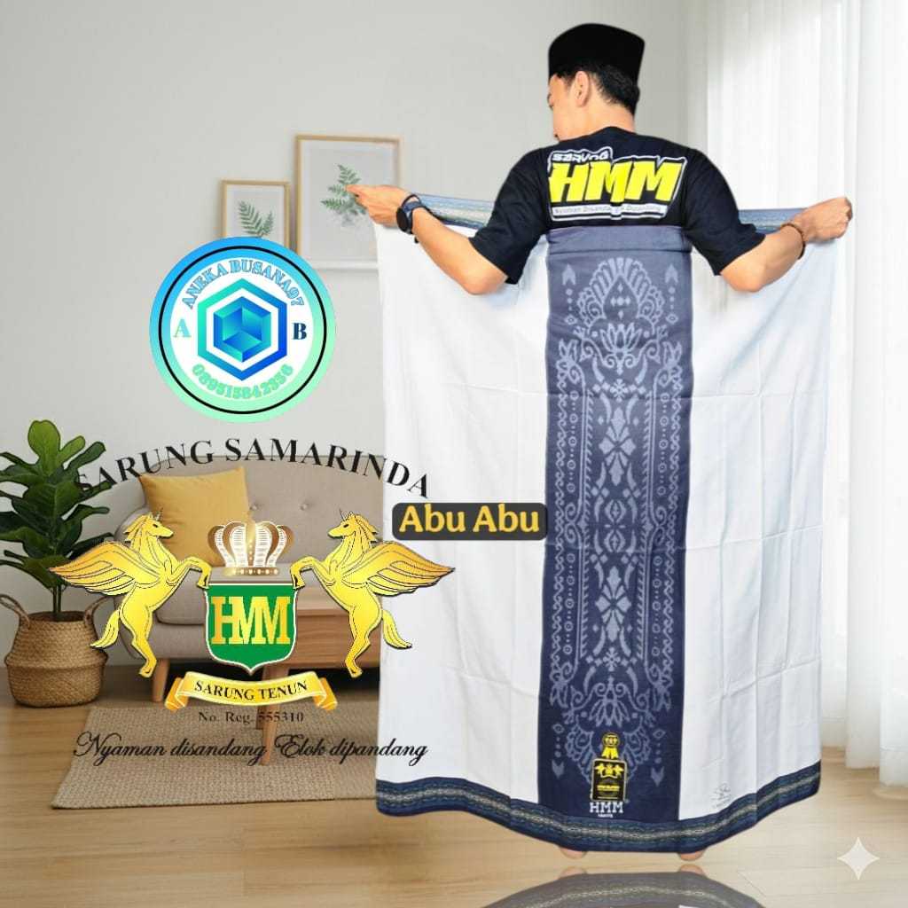 BISA COD SARUNG POLOS PUTIH MEREK HMM SARUNG SANTRI MELENIAL SARUNG DEWASA
