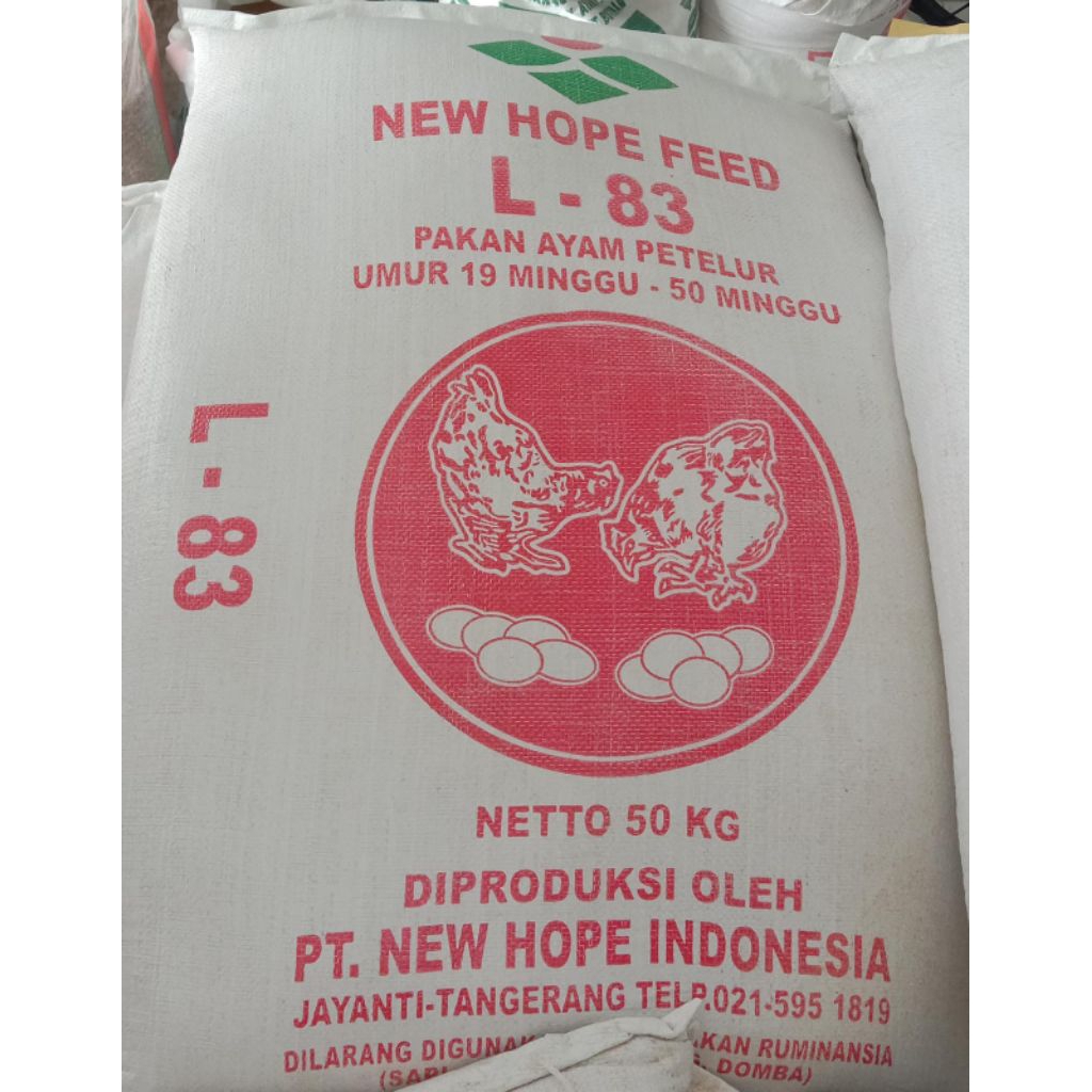 pakan ayam petelur new hope L-83 original repack 10 kg