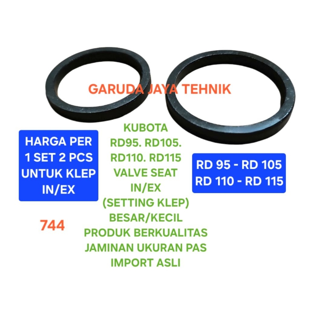 Seting klep setingan klep valve seat seating kubota RD105 RD110 RD 105 RD 110 Produk berkualitas imp
