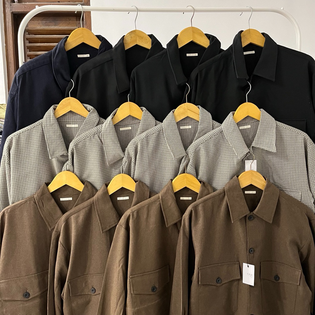 FULL UNIQLO OUTER SHIRT - SMR26