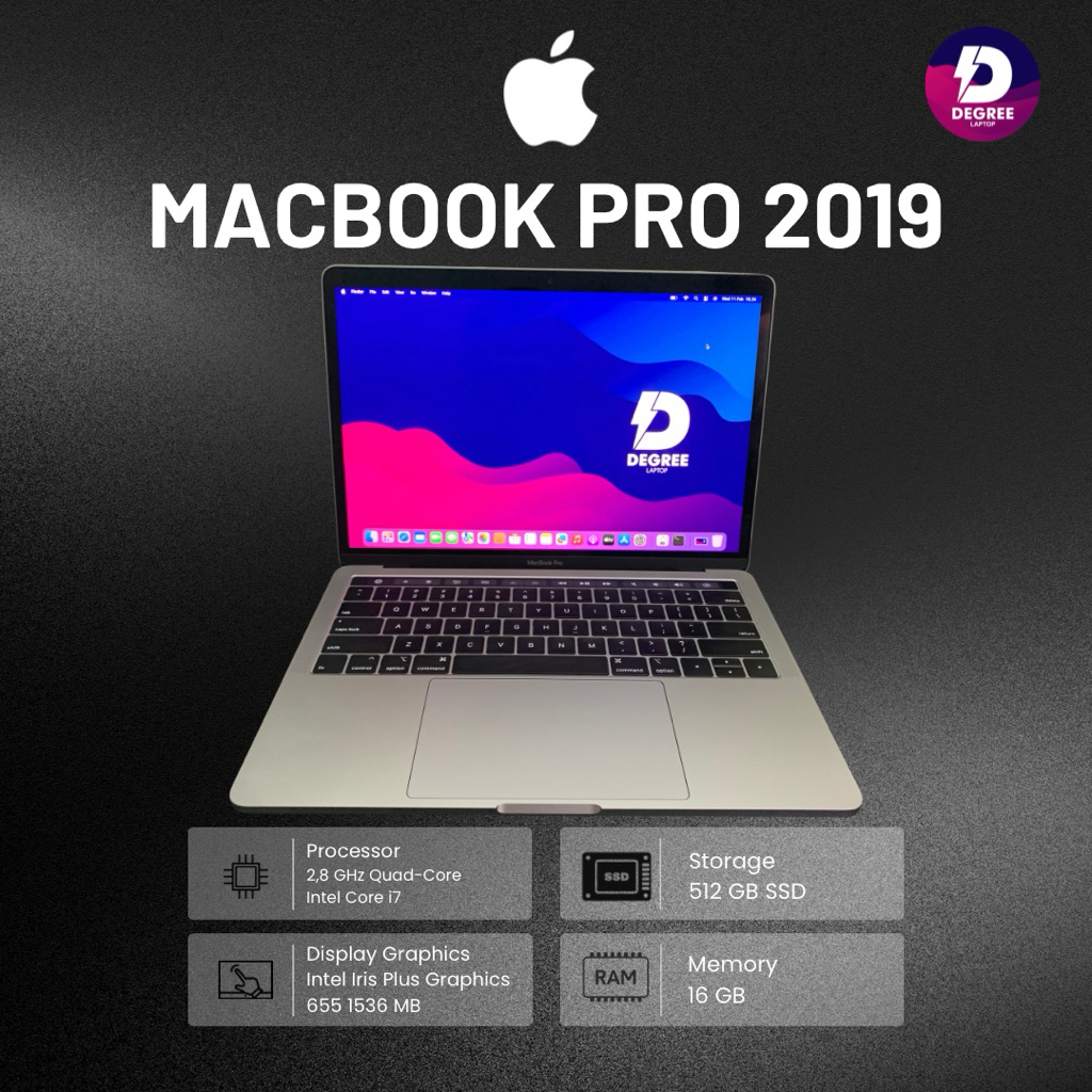 Macbook Pro 2019 i7 Ram 16 GB Ssd 512 GB