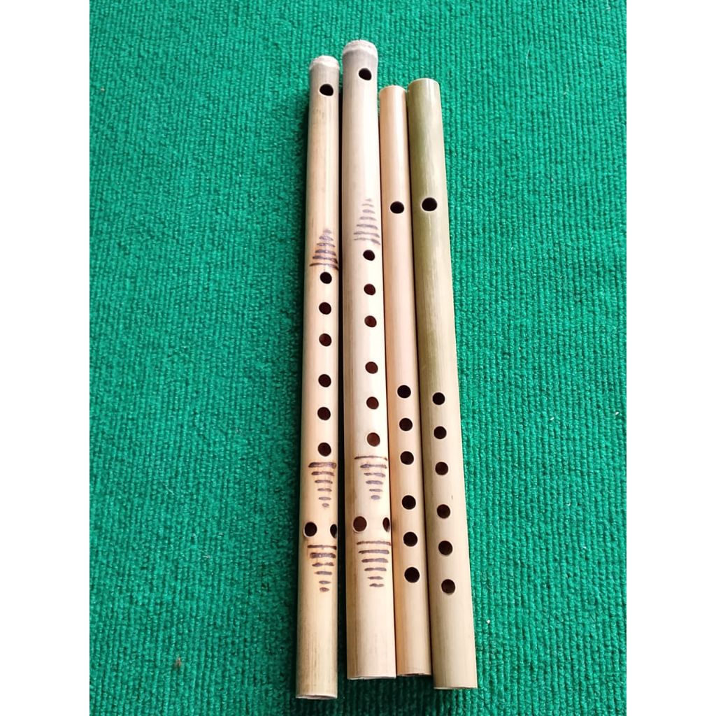 Suling,seruling bambu isi 4 buah suling Batak Toba dan suling dangdut 6 lubang murah untuk belajar p