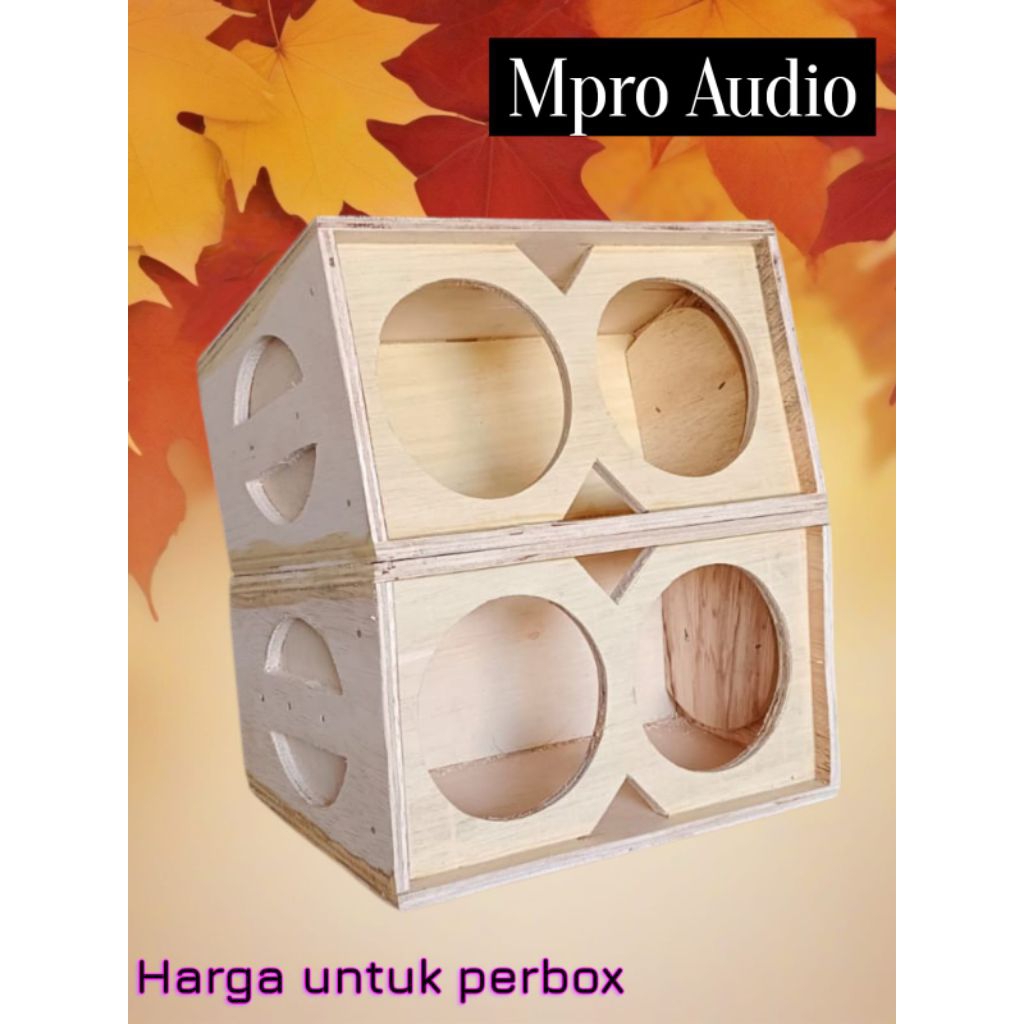 Box Speaker Line array 4 inch dobel